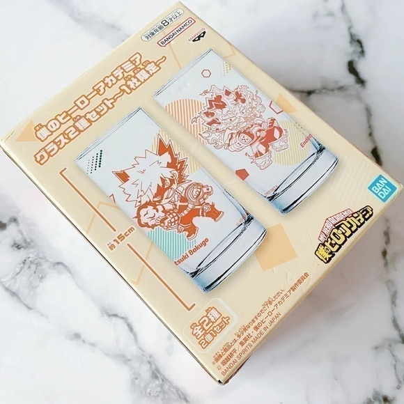 NIB - My  Hero Academia Glass Cup Set BANPRESTO Limited edition - Picture 6 of 6